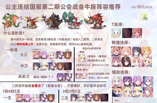 公主连结国服第一期公会战怎么搭配阵容？有哪些推荐组合？  第1张