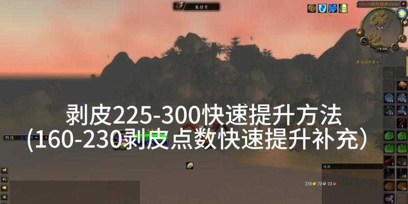 魔兽世界如何查看剥皮技能的经验值？  第3张