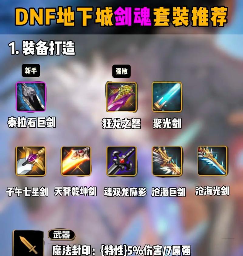 剑魂在战斗学院中的最佳技能搭配是什么？  第1张