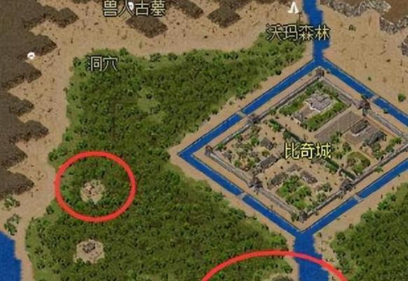 磨坊怎么去？热血传奇游戏磨坊路线图？  第2张
