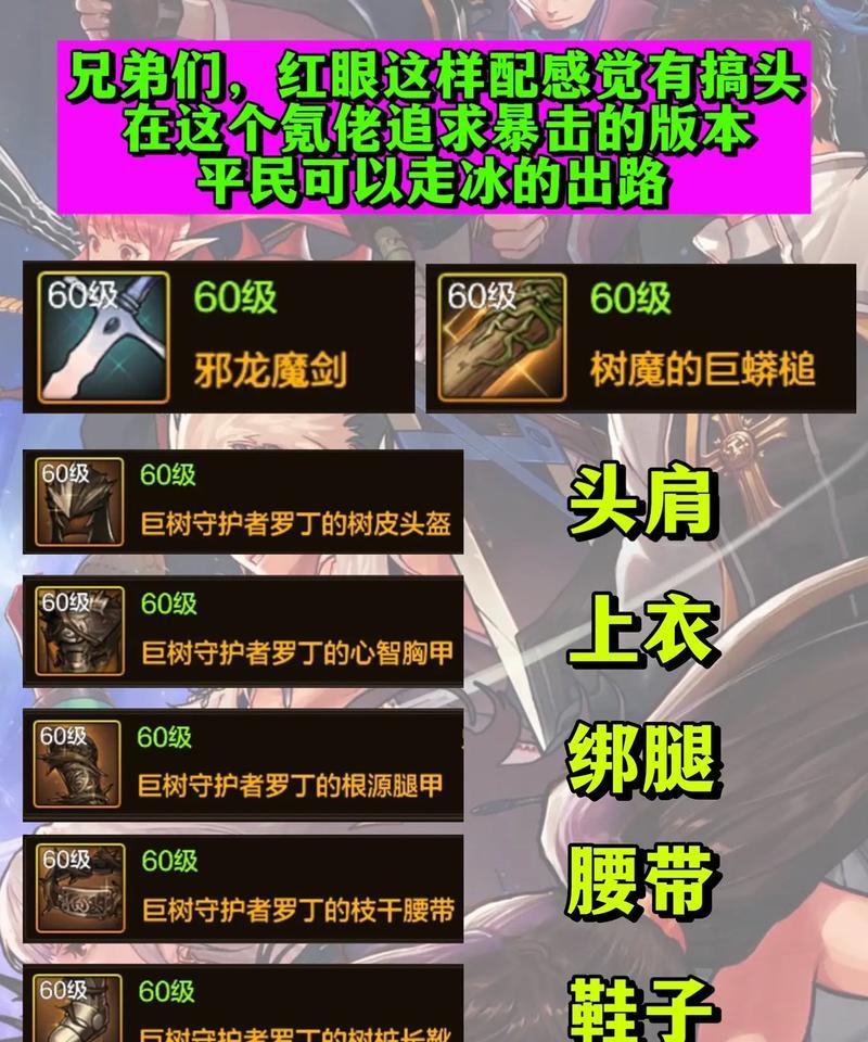 DNF85级阿修罗异界装备选择攻略（打造最强大的阿修罗异界装备）  第2张